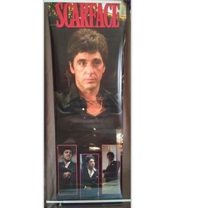 Vintage “SCARFACE” Tony Montana 2002 Door Poster #DP307 62”x21” Scorpio Poster